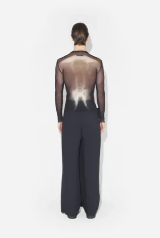 O top prateado Body Dust