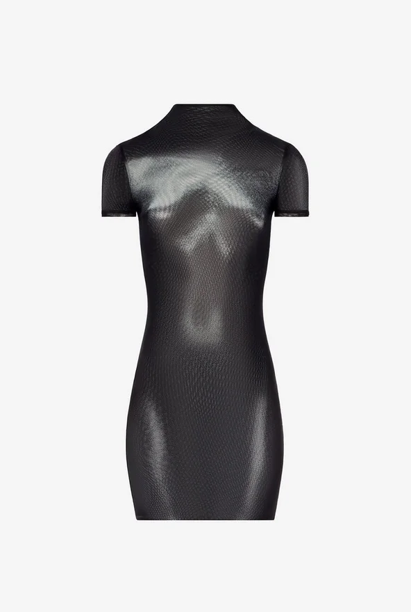 O vestido curto prateado Body Dust O vestido curto prateado Body Dust