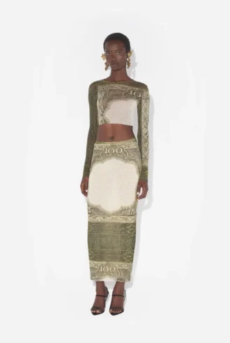 Reedição – Top curto com cartela verde