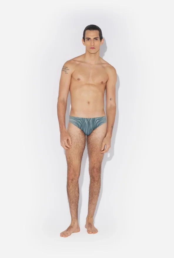 Slips de banho Blue Spiral Slips de banho Blue Spiral