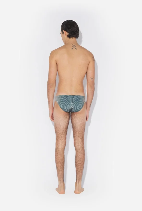 Slips de banho Blue Spiral Slips de banho Blue Spiral