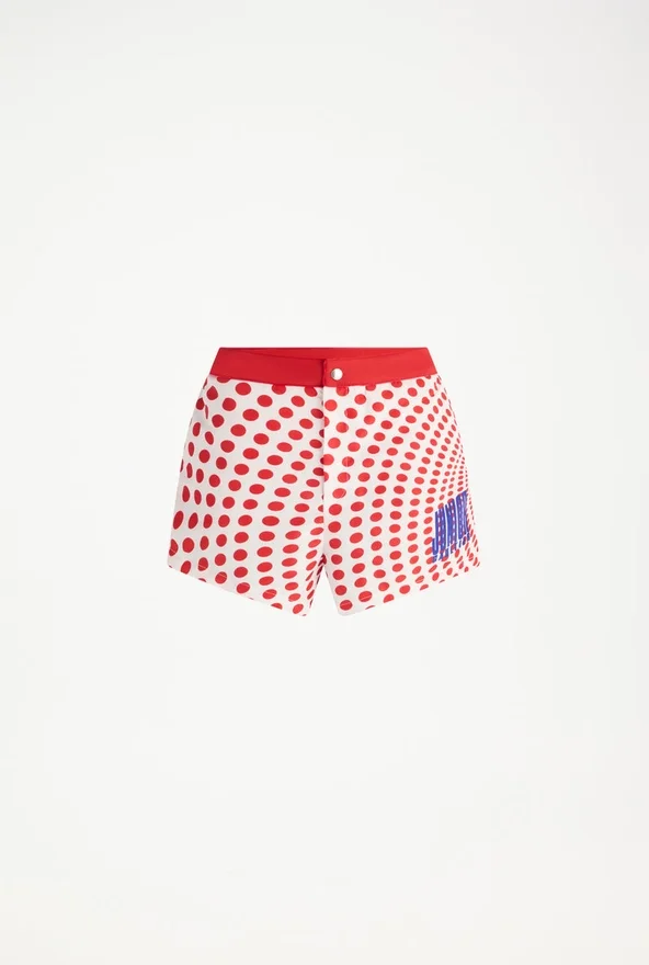 The red polka-dot swim slip The red polka-dot swim slip