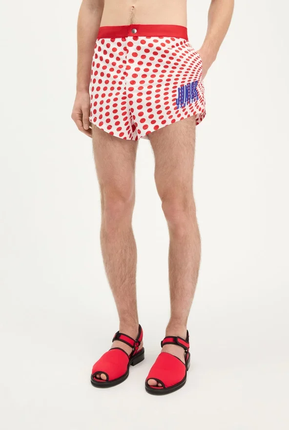 The red polka-dot swim slip The red polka-dot swim slip
